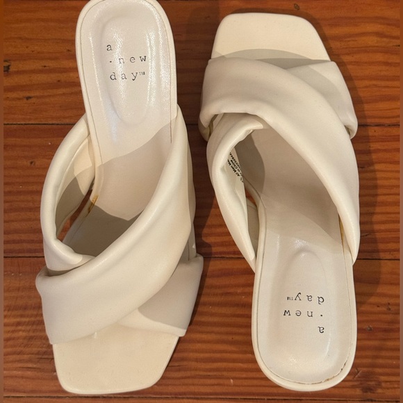 a new day Shoes - A New Day Women's Cream Mules